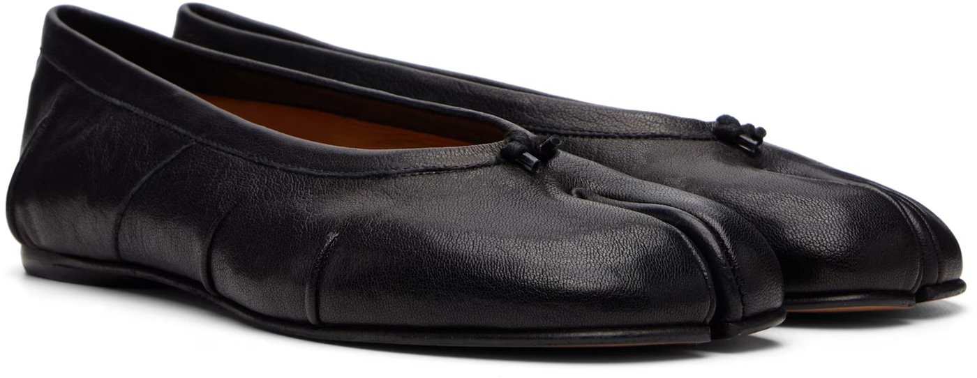 Maison Margiela Black Tabi Ballerina Flats — para